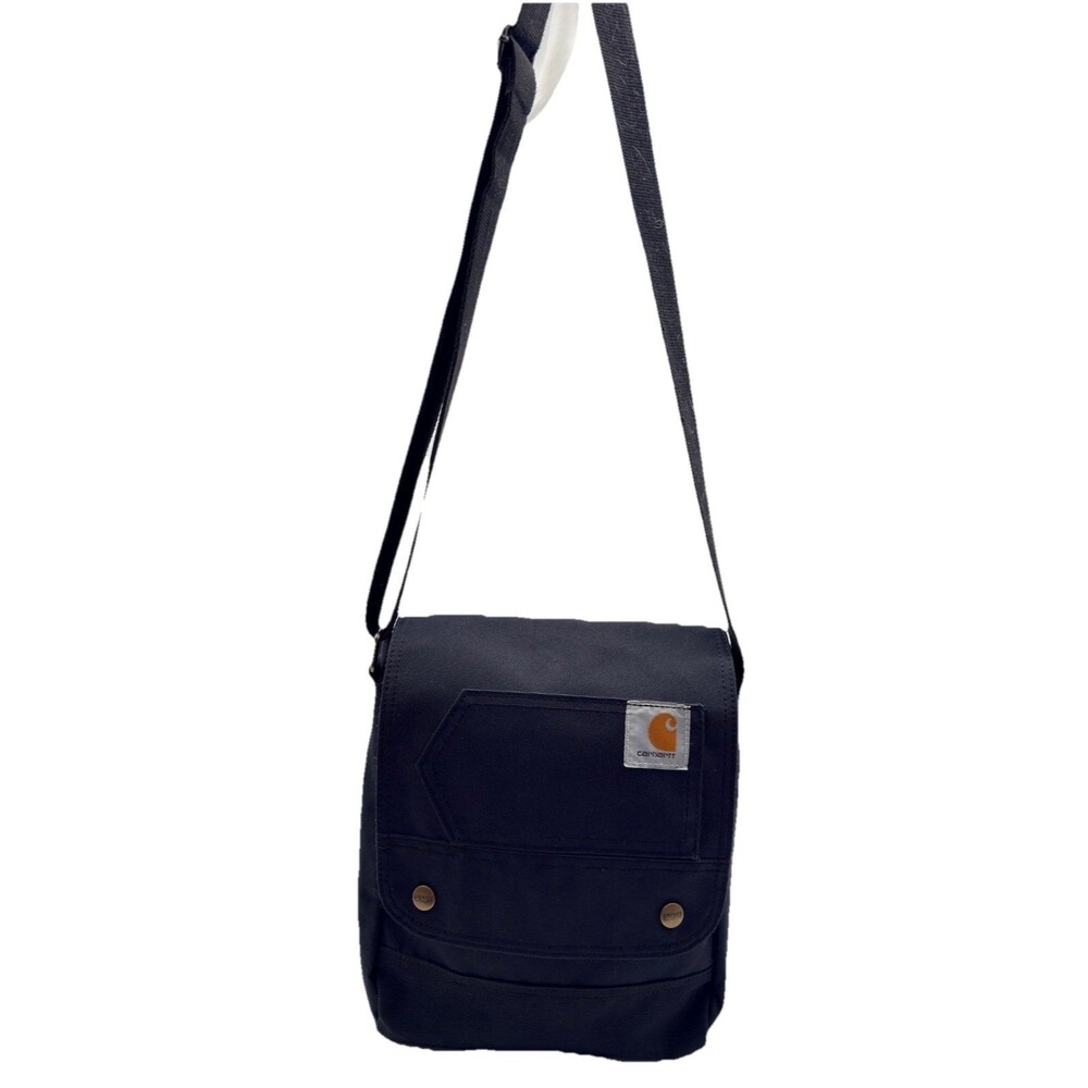 Carhartt Women's Crossbody Carry All Purse Bag Black Canvas Messenger Adjustable